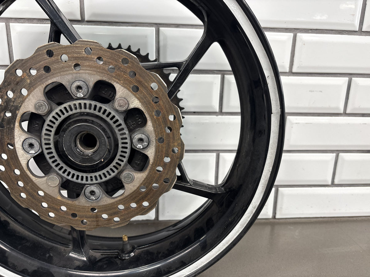 17-25 Kawasaki Ninja 650 EX650 Rear Wheel Rotor Sprocket (Gloss Black, No Tire)