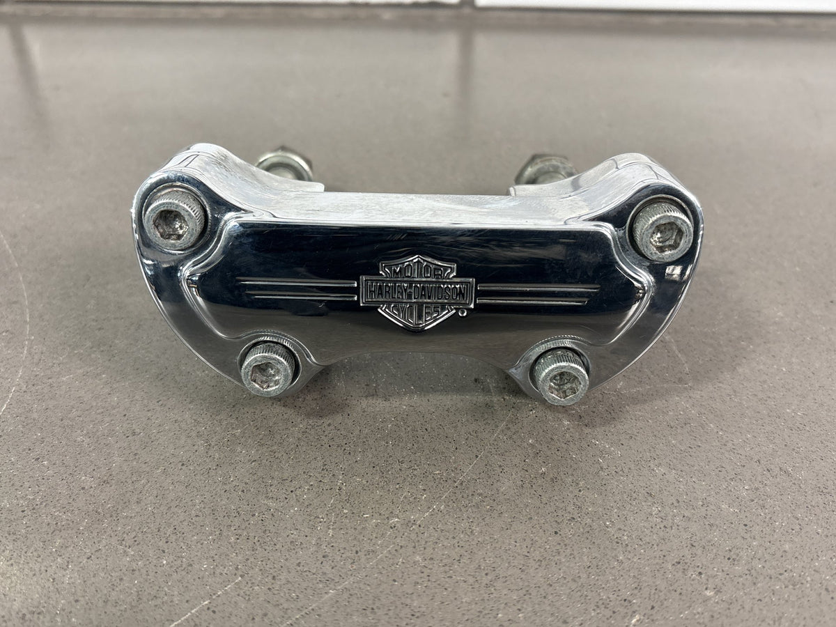 01-06 Harley Davidson Heritage Softail OEM Handle Bar Risers Chrome