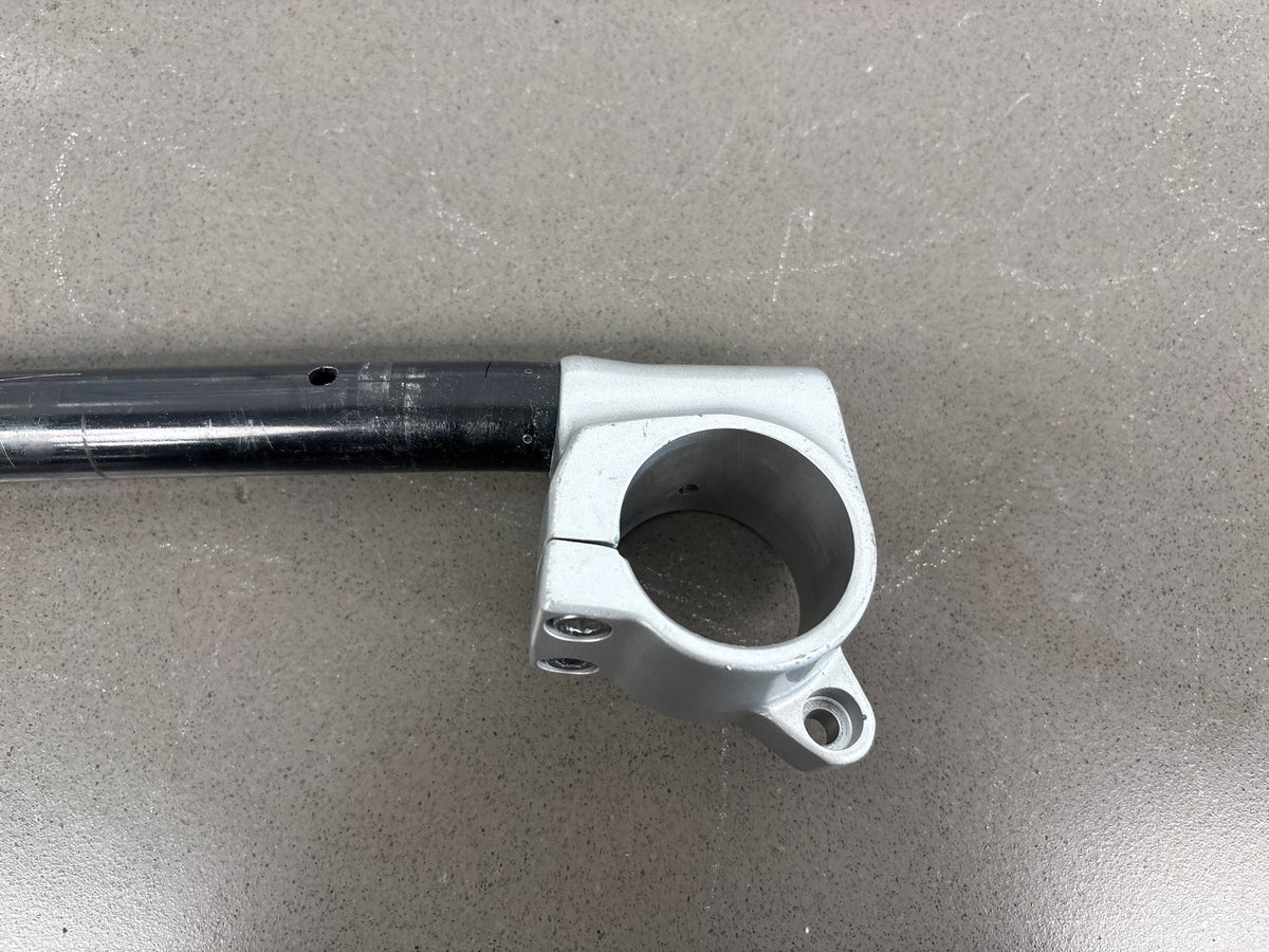 1999-2007 Yamaha YZF600R Left Clip On Handlebar Silver Clamp Black Bar OEM