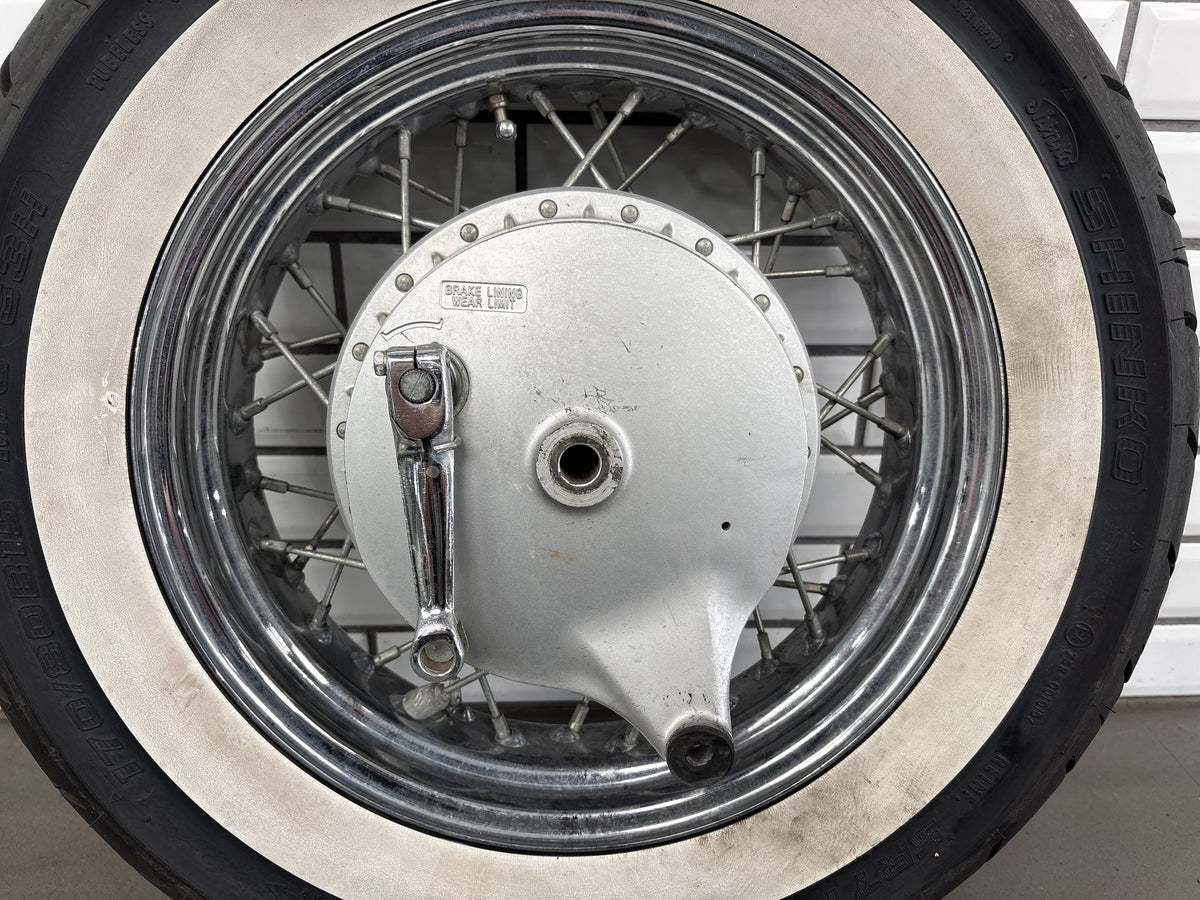 01-04 Suzuki Intruder Volusia VL800 Rear Wheel Rim Straight With White Wall Tire