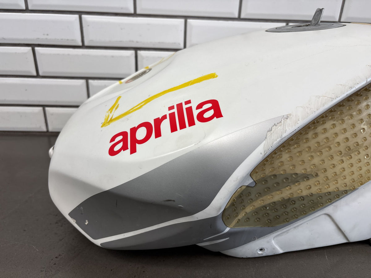 2004-2009 Aprilia RSV 1000 R RSV1000R Fuel Tank Gas Tank White OEM