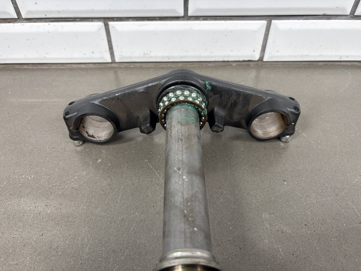 17-25 Kawasaki Ninja 650 EX650 Upper Lower Triple Tree Steering Stem (Black)