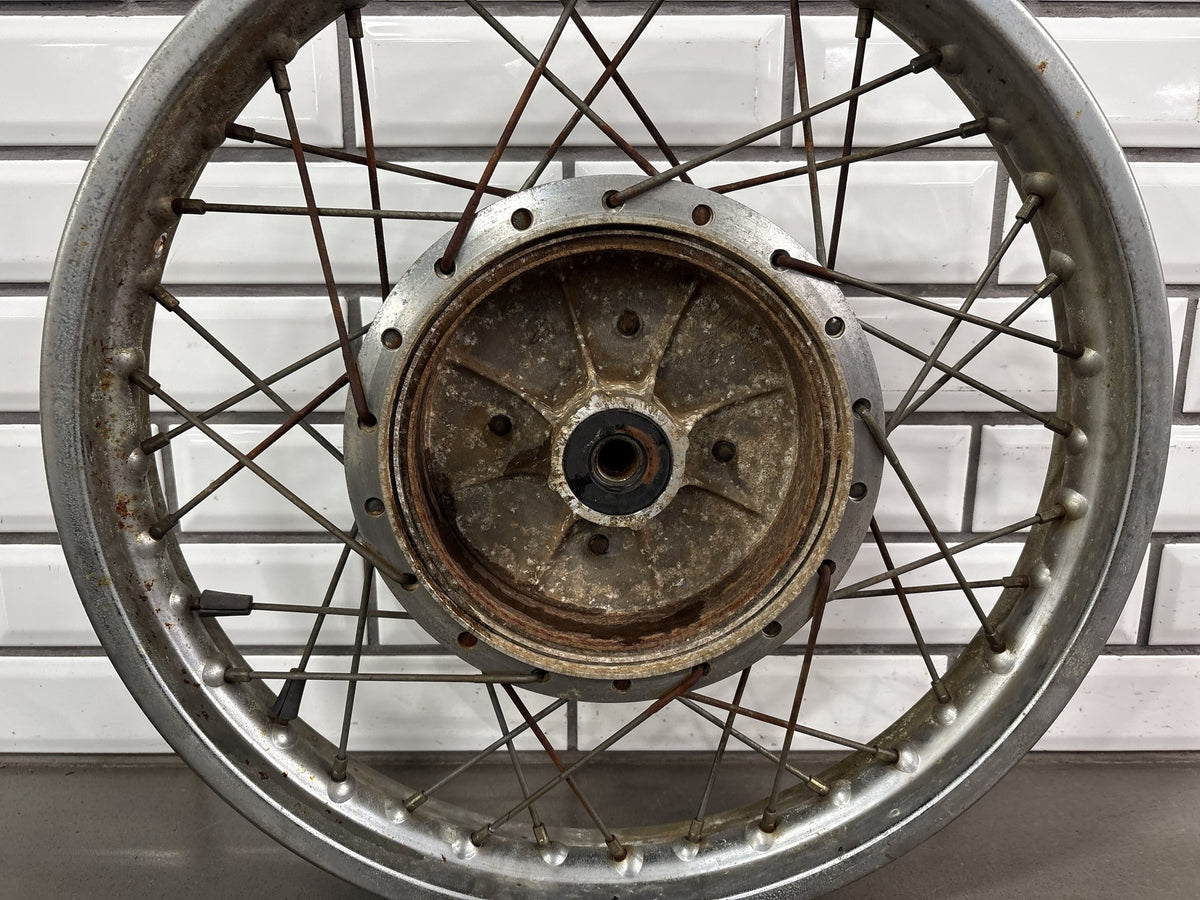 1973-1975 Yamaha RD350 Rear Wheel/Rim Assembly OEM Straight 18"