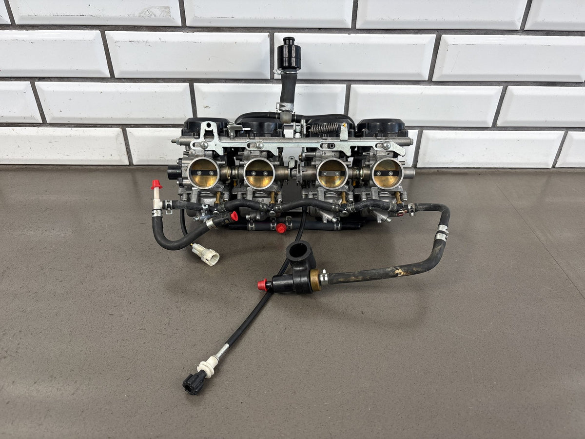 1999-2007 Yamaha YZF600R Carburetors Carb Rack Keihin CVK 5AH Hoses Sensor OEM