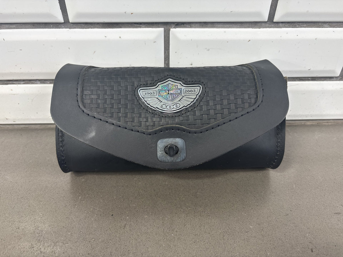 2003 Harley Road King FLHRCI 100th Anniversary Windshield Bag Leather OEM