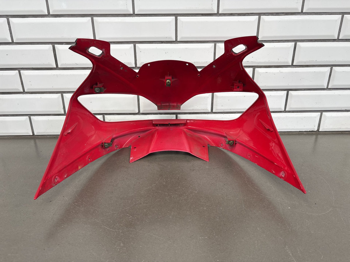 1999-2002 Yamaha YZF-R6 Upper Front Fairing Nose Cowl Red OEM