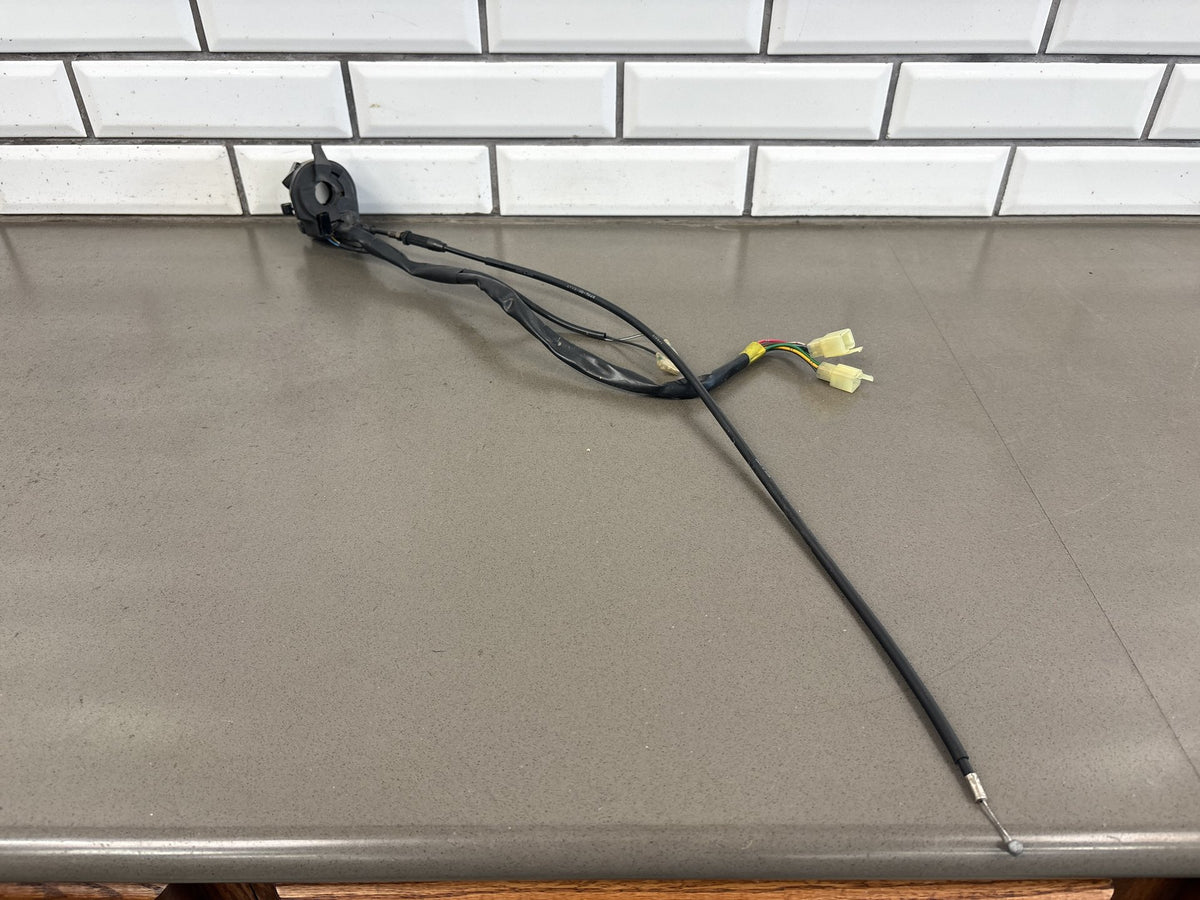 1999-2007 Yamaha YZF600R 3K Mile Left Switch Housing Black Choke Lever Cable OEM