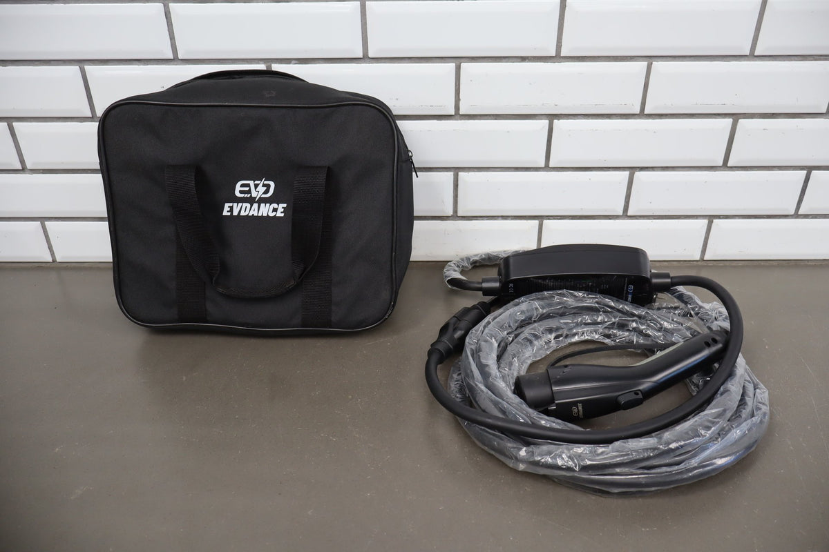 EvDance Level 1 Mobile EV Charger with Carrying Case Pouch