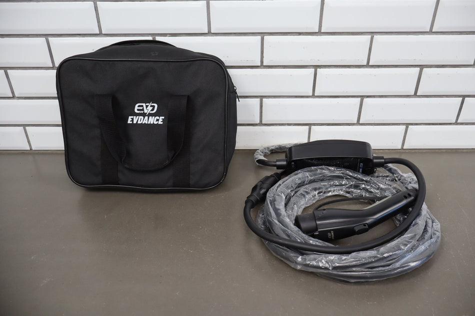 EvDance Level 1 Mobile EV Charger with Carrying Case Pouch