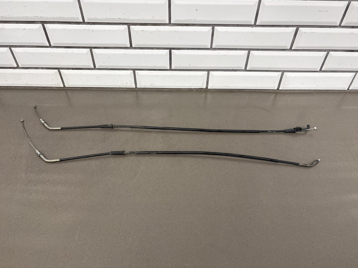 1990-1993 Kawasaki Ninja ZX11 ZX1100C Throttle Cables Pair OEM