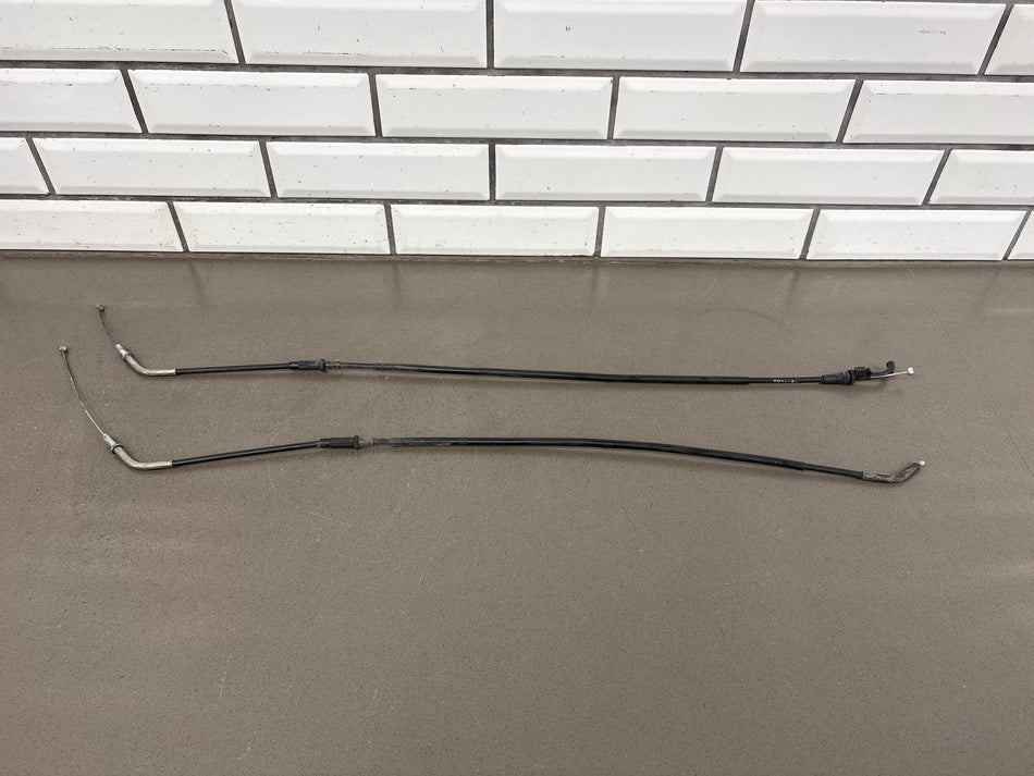 1990-1993 Kawasaki Ninja ZX11 ZX1100C Throttle Cables Pair OEM
