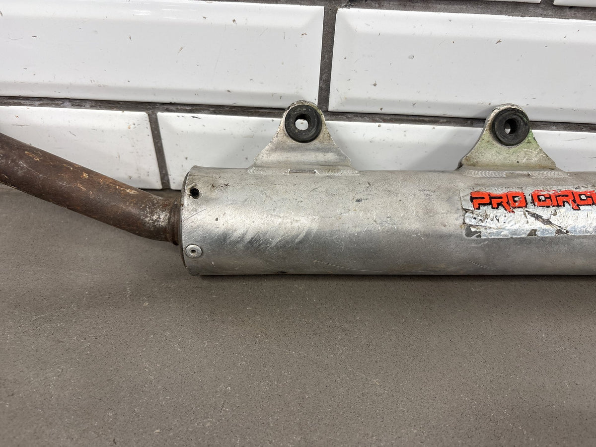 1990-1993 Kawasaki KX250 Pro Circuit Silencer Muffler Vintage MX 18100-1054