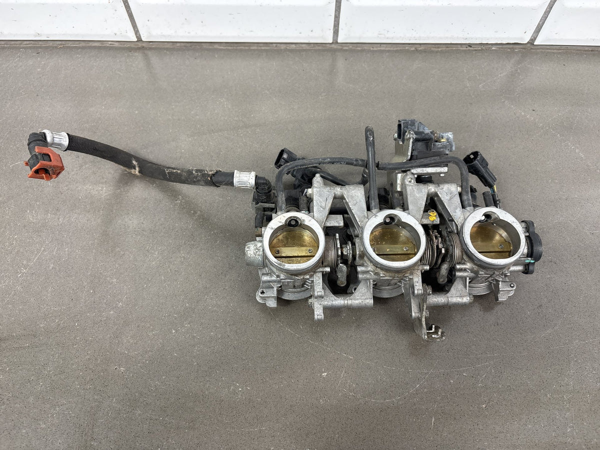 2008-2012 Triumph Street Triple 675 Throttle Bodies with Fuel Rail Injectors OEM