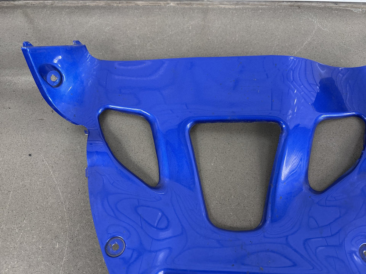 1999-2007 Yamaha YZF600R Front Lower Fairing Blue Cracked Paint OEM