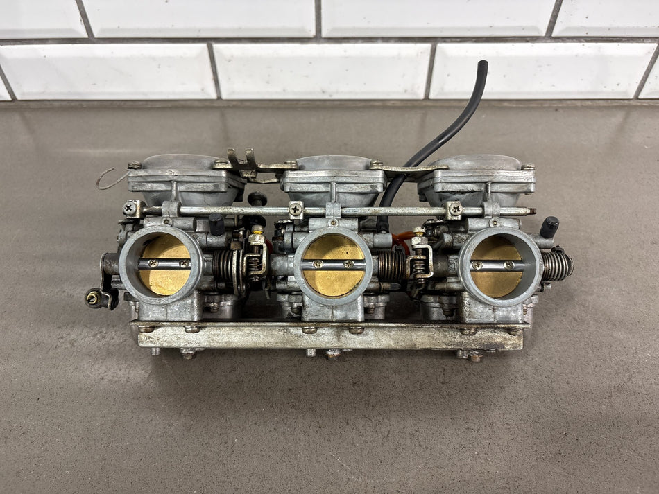 Suzuki GT750 OEM Carburetor Set Vintage Water Buffalo Mikuni