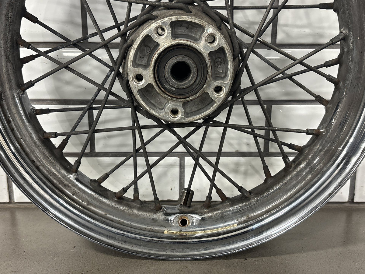 03-07 Harley Softail FL 03-05 FX Rear Wheel 16x3 40 Spoke Chrome 3/4" Axle OEM