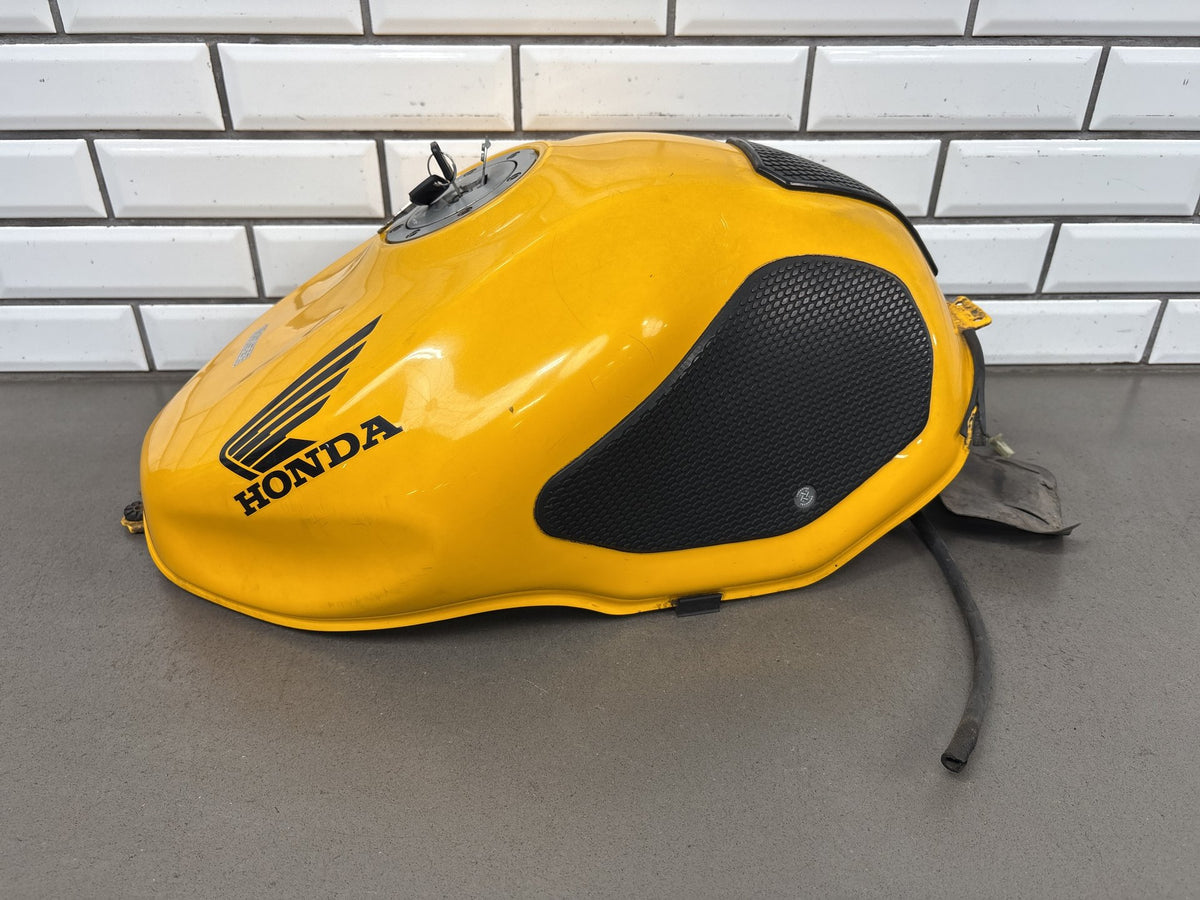 1999-2000 Honda Super Hawk VTR1000F Fuel Tank Yellow OEM 17520-MBB-A00ZB