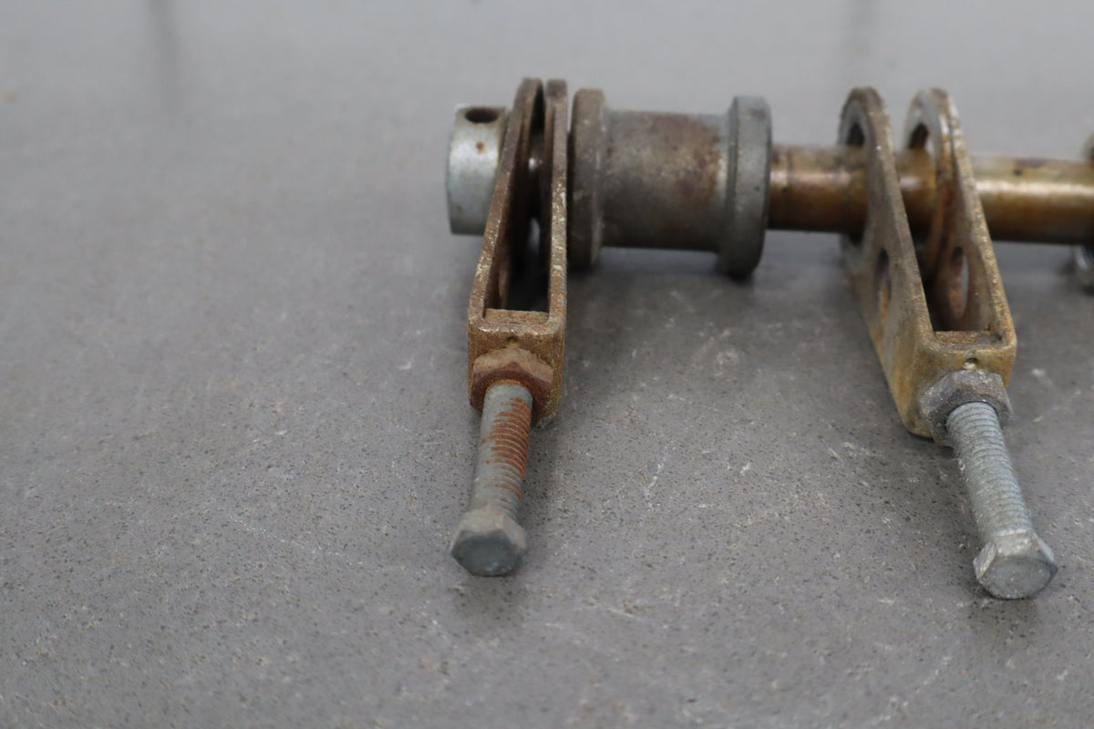 1973 Yamaha RD350 Rear Axle Pivot Bolt Nut Chain Adjusters Assembly OEM