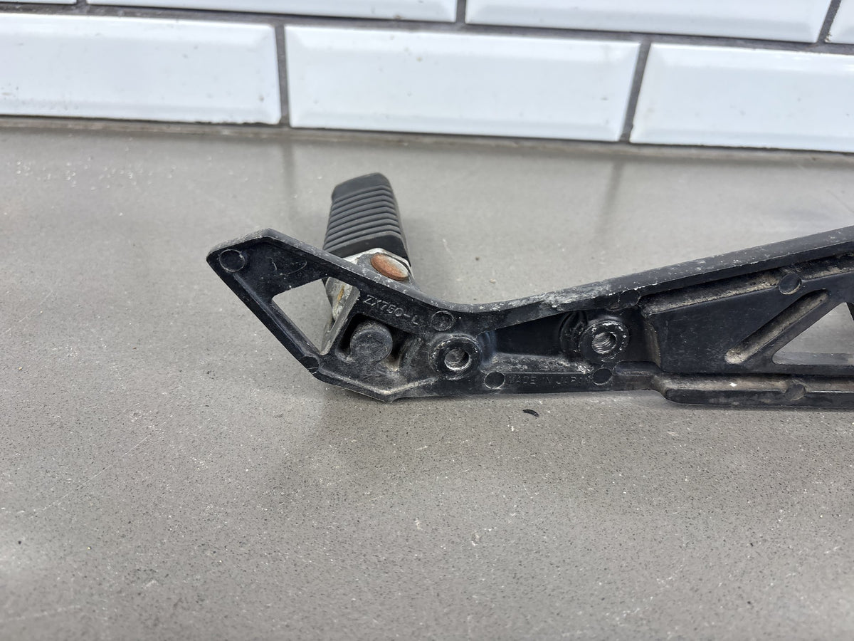 1983 Kawasaki GPZ750 ZX750A Left Rearset Foot Pegs Bracket OEM