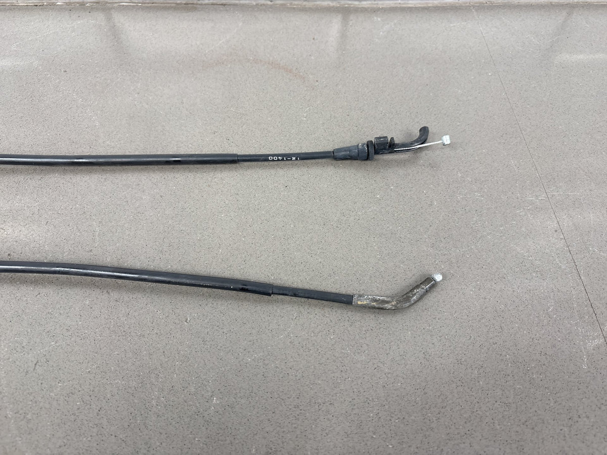 1990-1993 Kawasaki Ninja ZX11 ZX1100C Throttle Cables Pair OEM