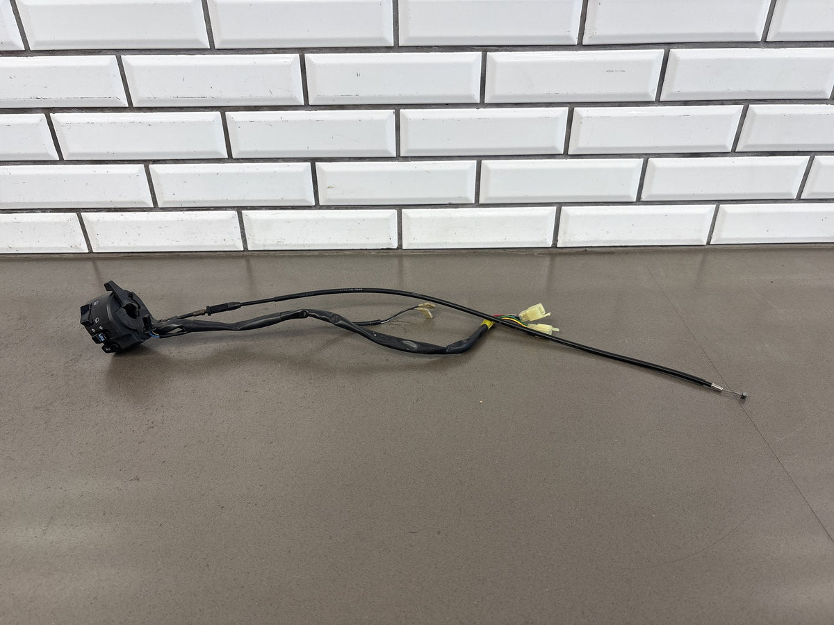 1999-2007 Yamaha YZF600R 3K Mile Left Switch Housing Black Choke Lever Cable OEM