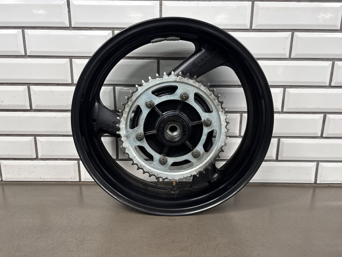 1999-2007 Yamaha YZF600R Rear Wheel Rim 17x5.00 With Sprocket Cush Hub Black OEM