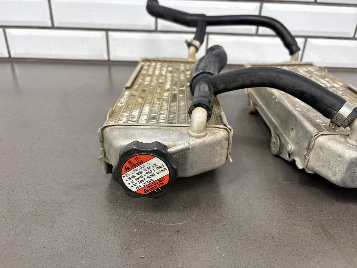 2000-2007 Suzuki DRZ400E DRZ400 Radiators Left Right Pair with Hoses OEM