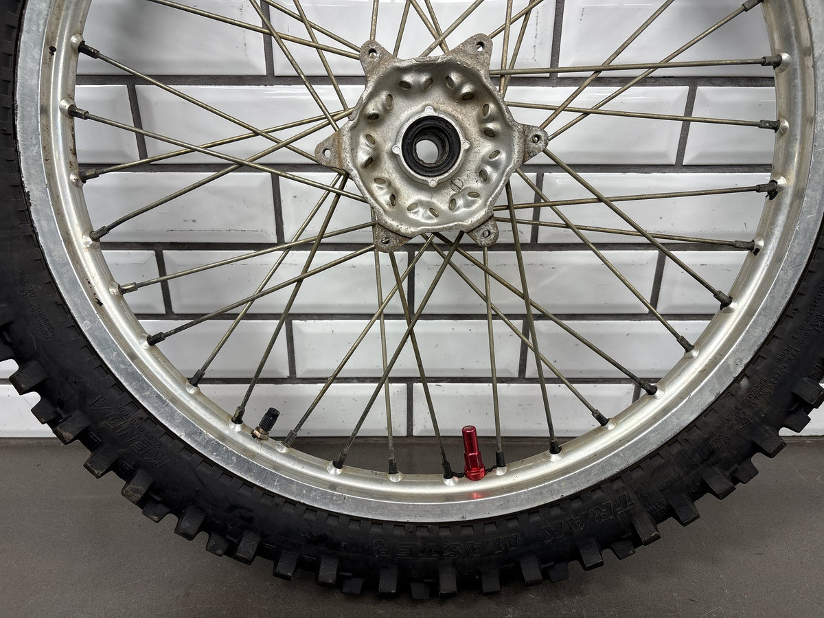 Suzuki DRZ 400E Front Wheel Rim 21x1.6" w/ Good Tire 54111-29F00 2000-2007