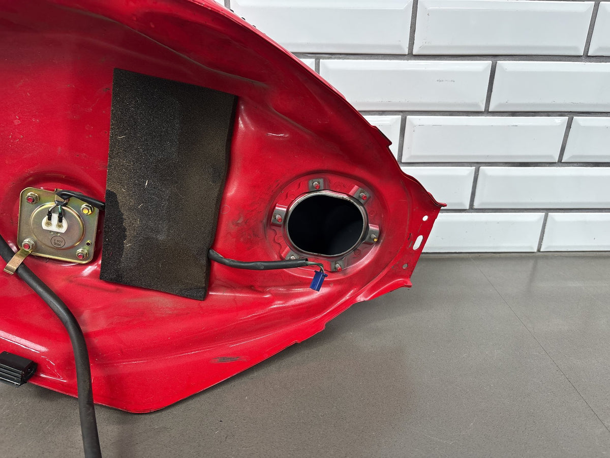 2002 Honda VFR800 Interceptor Fuel Gas Tank Red Dented With Cap OEM