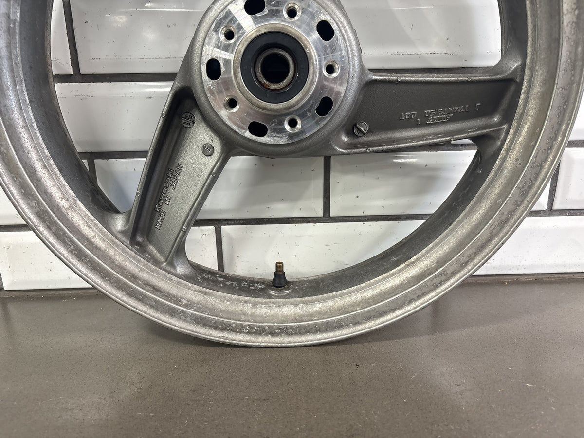 1990-1993 Kawasaki Ninja ZX-11 ZX1100C Front Wheel Rim 17 OEM 41073-1463