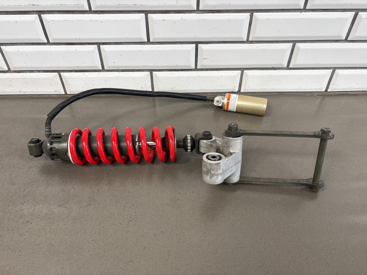 1999-2007 Yamaha YZF600R Rear Shock Absorber w/ Linkage Reservoir Red Spring OEM