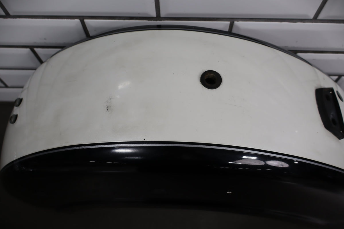 2001 Suzuki VL800 Volusia Rear Fender OEM with Chrome Trim Black White FP4