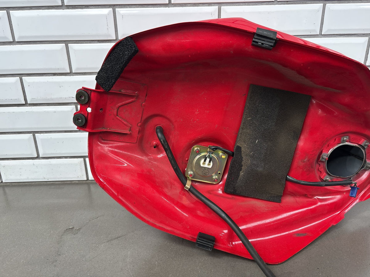 2002 Honda VFR800 Interceptor Fuel Gas Tank Red Dented With Cap OEM