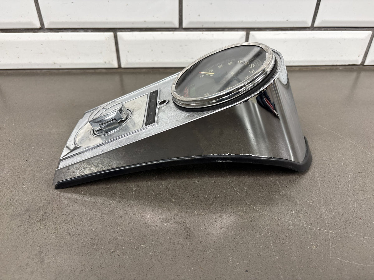 00-06 Harley Heritage Softail Tank Console Speedometer Keys Chrome OEM 71250-00A