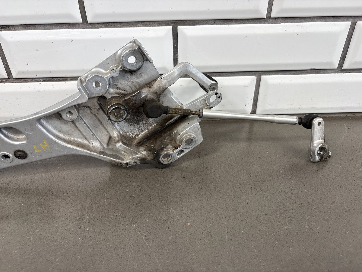 2006-2011 Yamaha FJR1300A Rearsets Brackets Pair Shift Lever Brake Pedal Silver