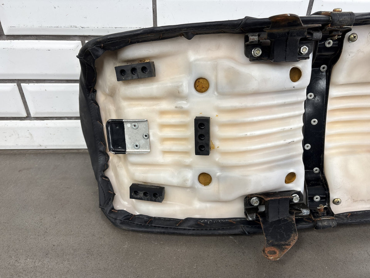 1979-1982 Honda CB750 Super Sport OEM Seat Assembly Foam Pan Cover Black Vintage