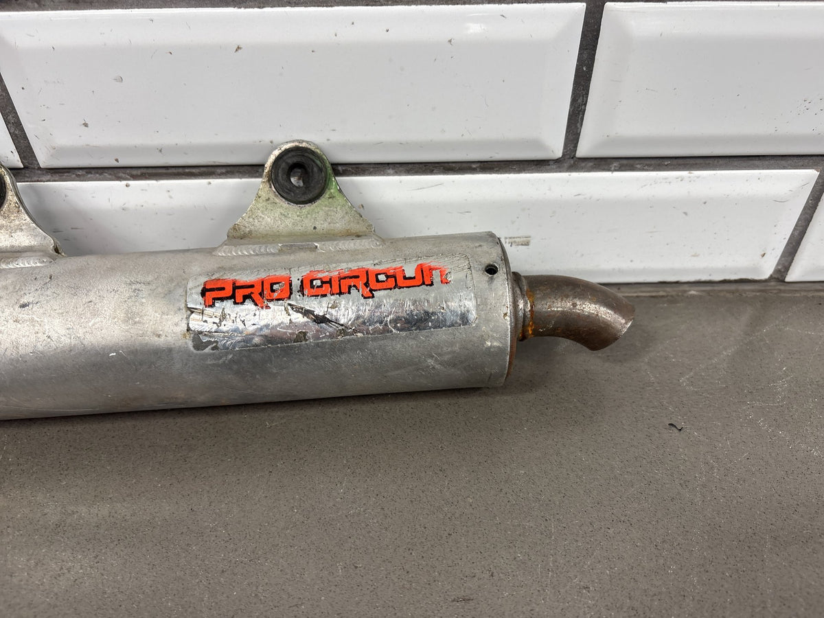 1990-1993 Kawasaki KX250 Pro Circuit Silencer Muffler Vintage MX 18100-1054