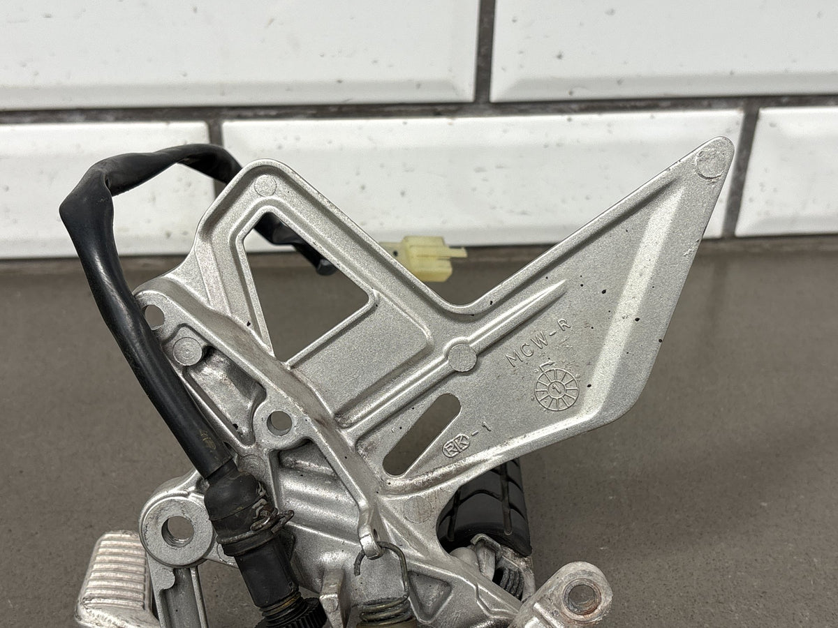 2002 Honda Interceptor 800 VFR800 Right Rearset W/ Brake Pedal Peg Switch OEM