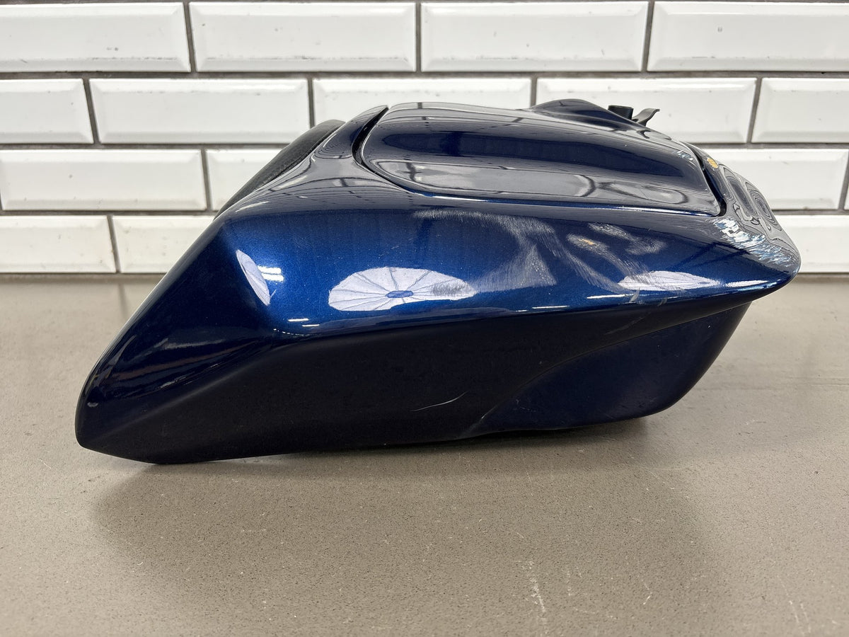 2006-2024 Yamaha FJR1300 Corbin Smuggler Trunk Blue Backrest No Key