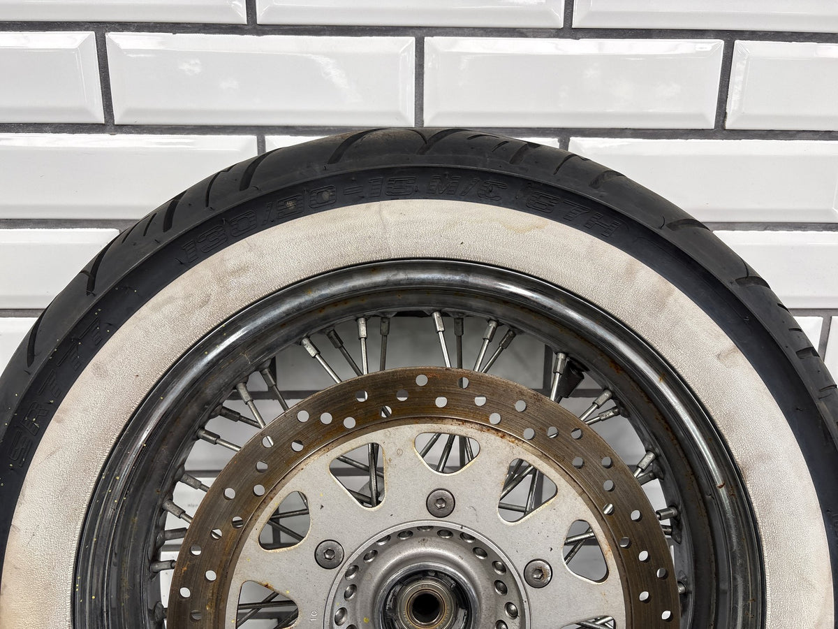 2001-04 Suzuki VL800 Front Wheel 16in Spoke Rotor Whitewall OEM