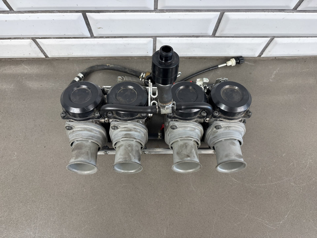 1999-2007 Yamaha YZF600R Carburetors Carb Rack Keihin CVK 5AH Hoses Sensor OEM