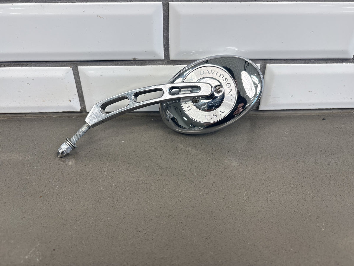 1982-2026 Harley Left Slotted Stem Profile Custom Mirror Chrome OEM 91697-06A