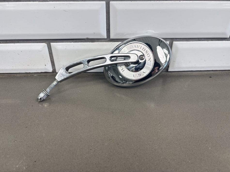 1982-2026 Harley Left Slotted Stem Profile Custom Mirror Chrome OEM 91697-06A