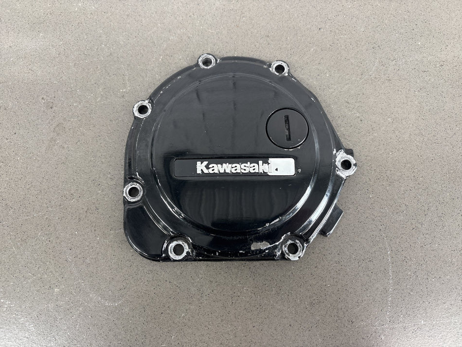 1990-2001 Kawasaki ZX-11 ZX1100C ZX1100D Left Engine Cover Black OEM 14024-1721