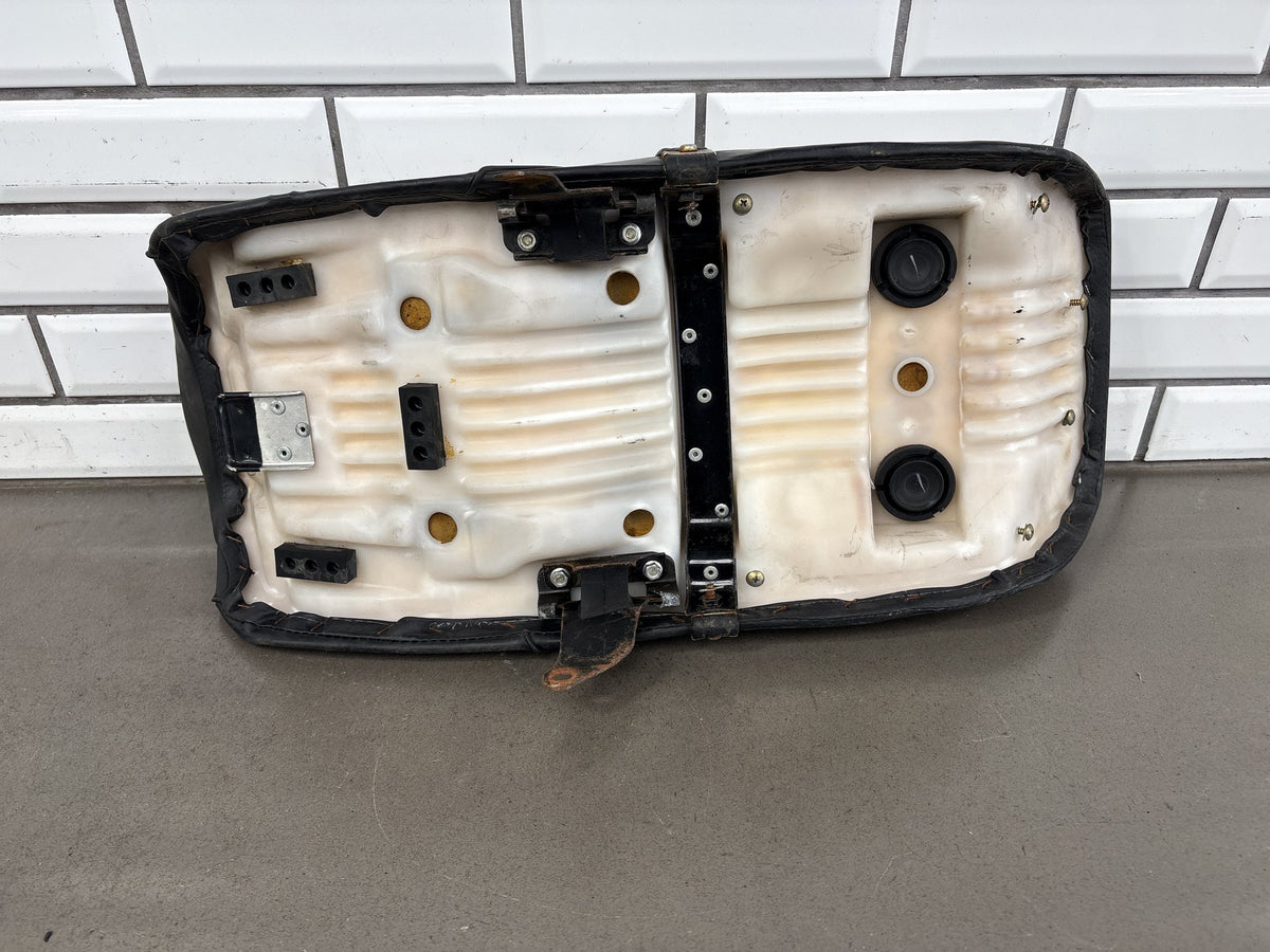 1979-1982 Honda CB750 Super Sport OEM Seat Assembly Foam Pan Cover Black Vintage