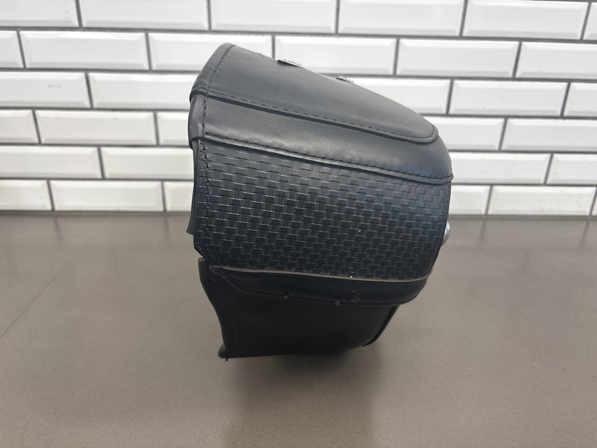 1999-2006 Harley Road King FLHRCI Saddlebags Pair Black Leather OEM 91139-98C