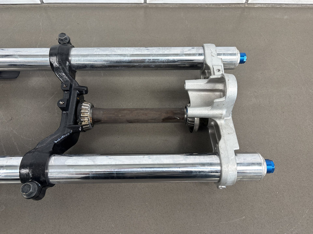 1999-2007 Yamaha YZF600R Front Forks Pair W Upper & Lower Triple Tree OEM