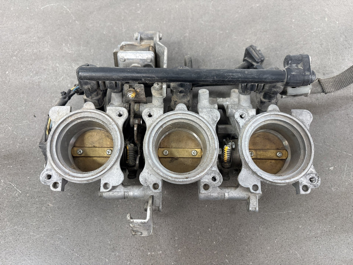 2008-2012 Triumph Street Triple 675 Throttle Bodies with Fuel Rail Injectors OEM