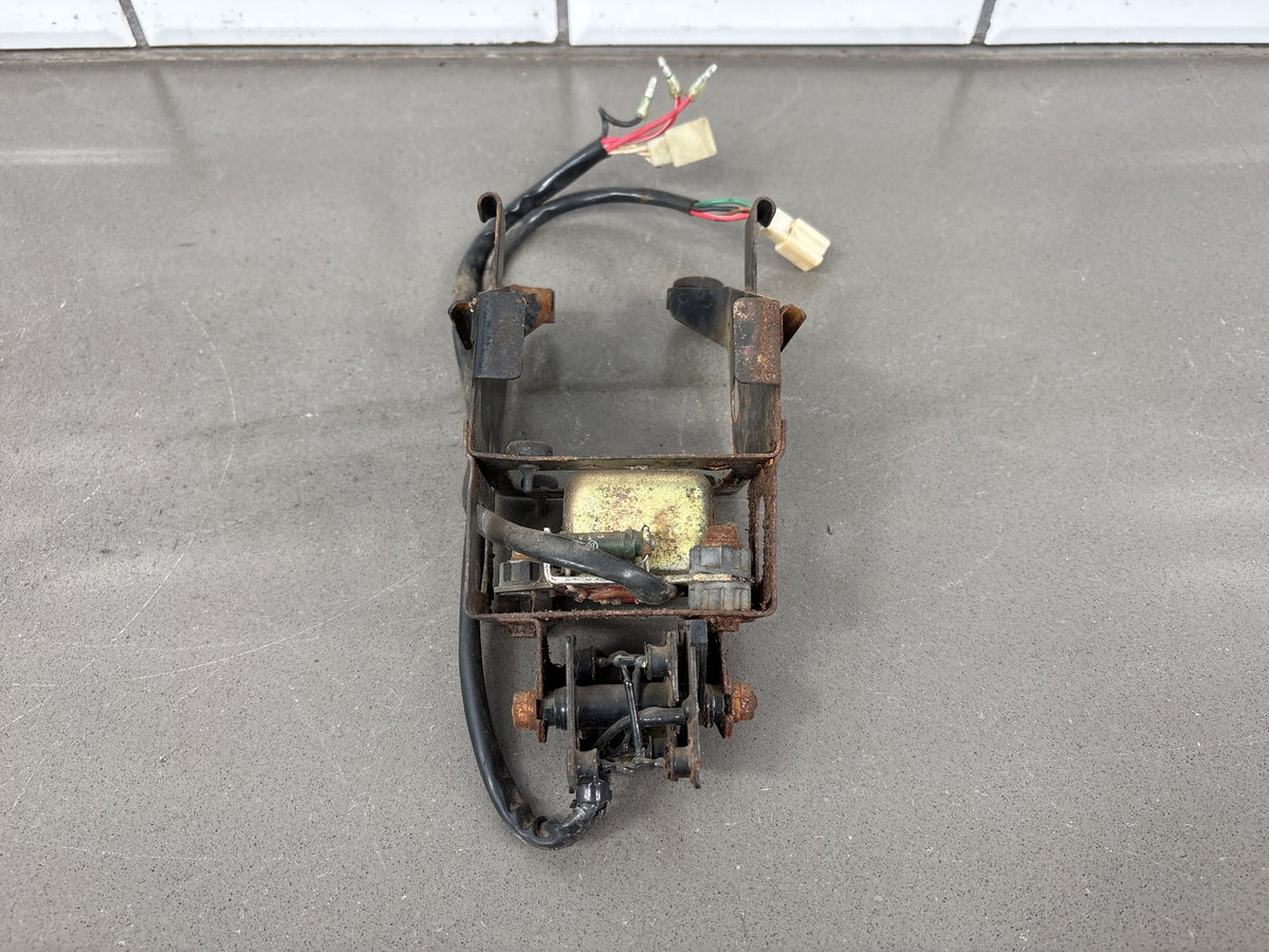 1973 Yamaha RD350 Battery Tray with Voltage Regulator OEM
