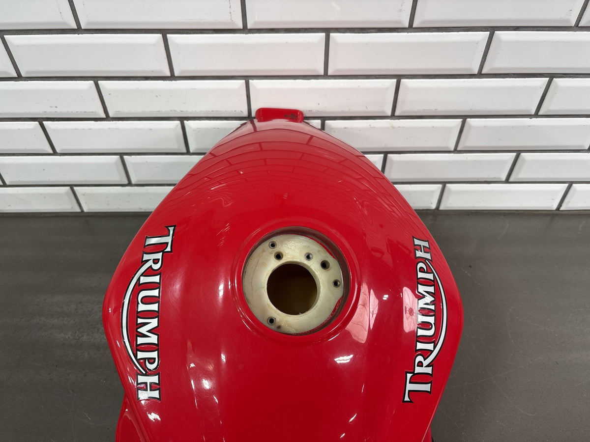 2005-2010 Triumph Sprint ST1050 OEM Fuel Gas Tank Assembly Red Sprint ST 1050